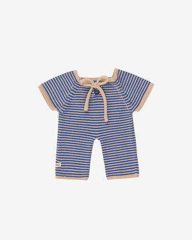 Gommu Thin Stripes Long One-Piece Light Cream/Blue